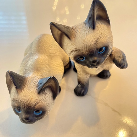 VTG Set of SIAMESE CAT figurines by Harvey Knox made in Japan - Picture 2 of 6